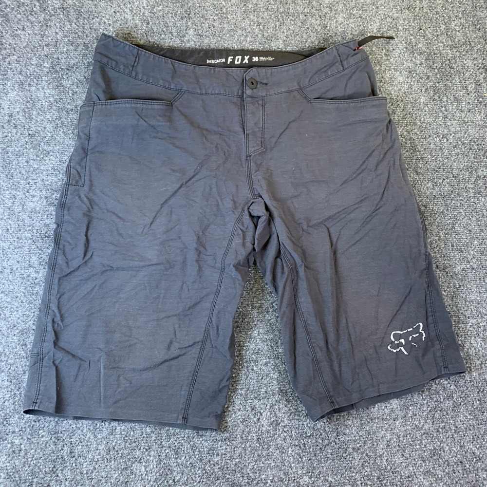 Fox Racing Indicatorโ MTB Shorts Mens 36 Gray Adjustable Waist Technical
